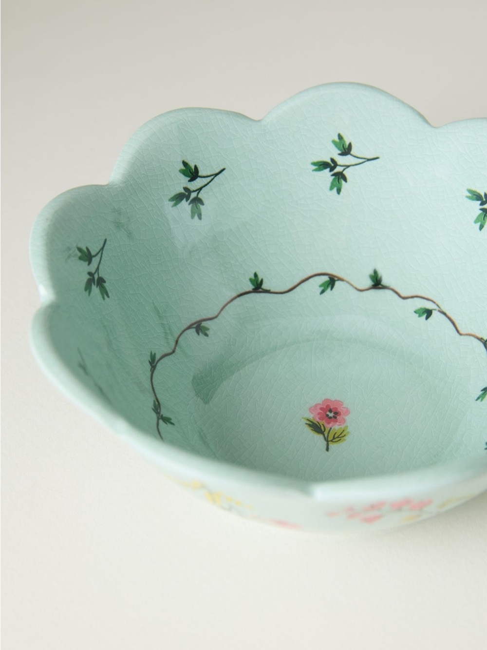 Anthropologie Annette Floral Melamine Nut Bowls, Set of 4 - Picture 2 of 3